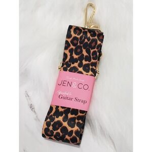 Jen & Co. Adjustable Guitar Strap or Handbag Strap NEW Leopard Print animal